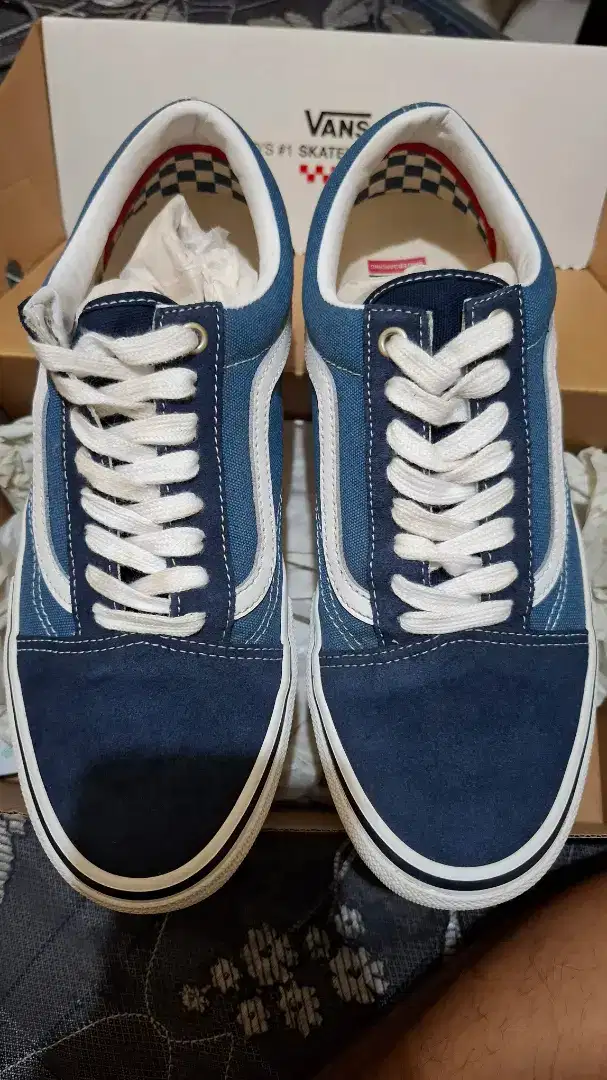 DI JUAL VANS OLD SKOOL PRO NAVY (1000% AUTHENTIC) SIZE 42.5