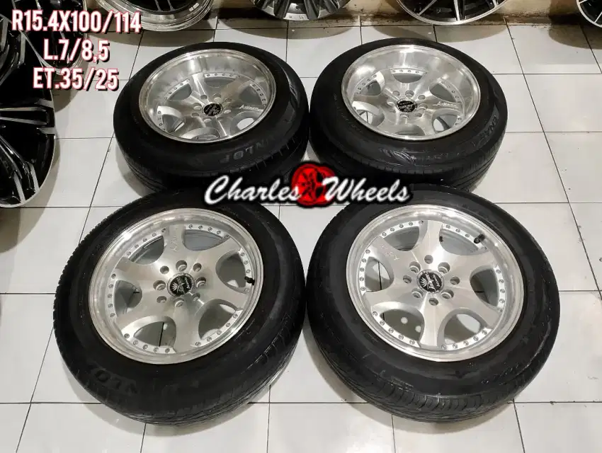 Jual velg + ban mobil kranzze r15 4x100 4x114,3 avanza jazz xenia dll