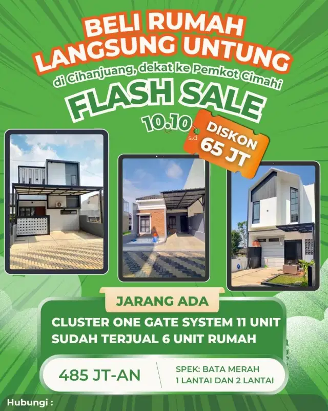 RUMAH STRATEGIS DI CIHANJUANG DKT PASTEUR SARIWANGI PEMKOT CIMAHI