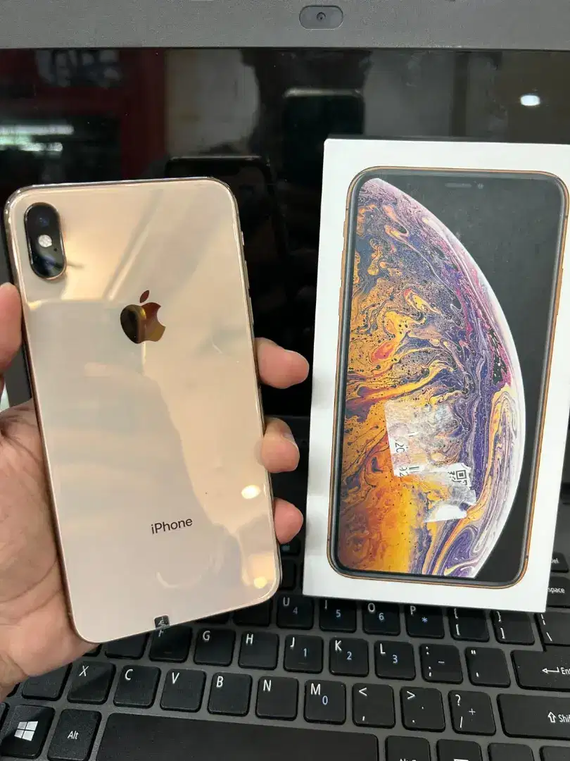 iphone xs max 256gb fulset dual sim fisik sinyal all operator