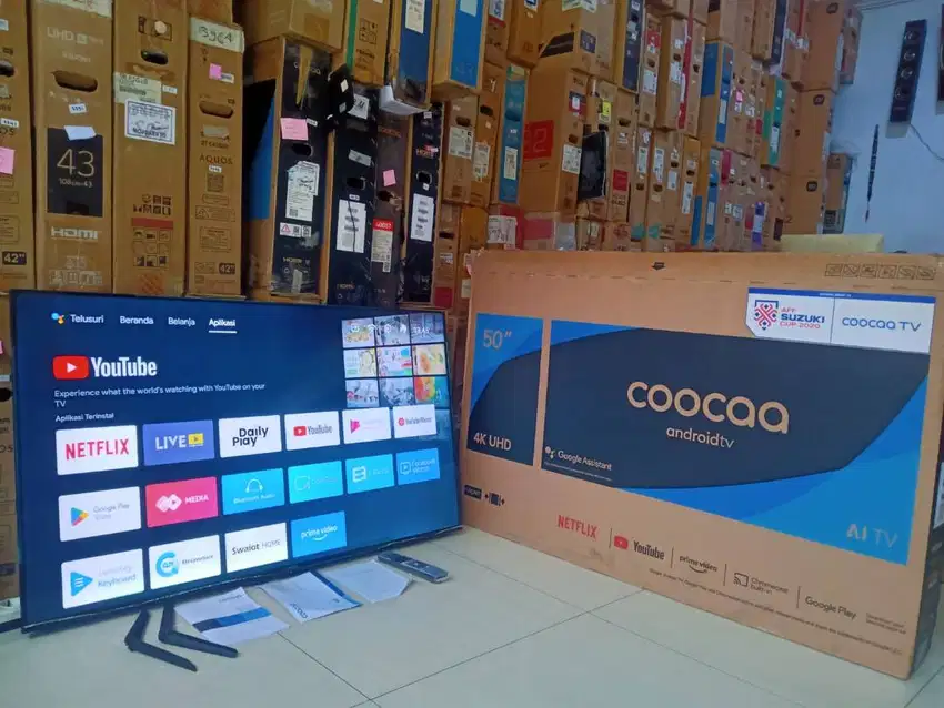 TV LED COOCAA 5OIN ANDROID TV HEY GOOGLE WIFI NETFLIX YOUTUBE 4896