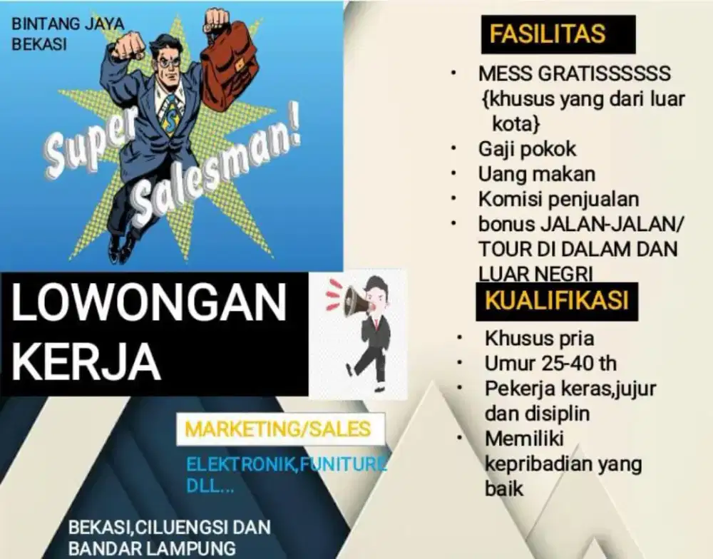 LOWONGAN SALESMAN
