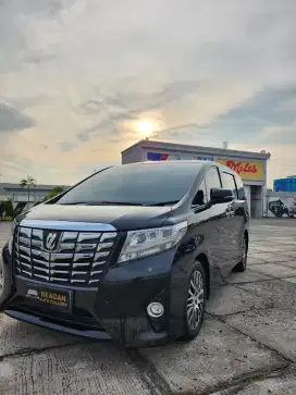 Toyota Alphard G ATPM Hitam 2016 Km 53rb (Record) tangan pertama,