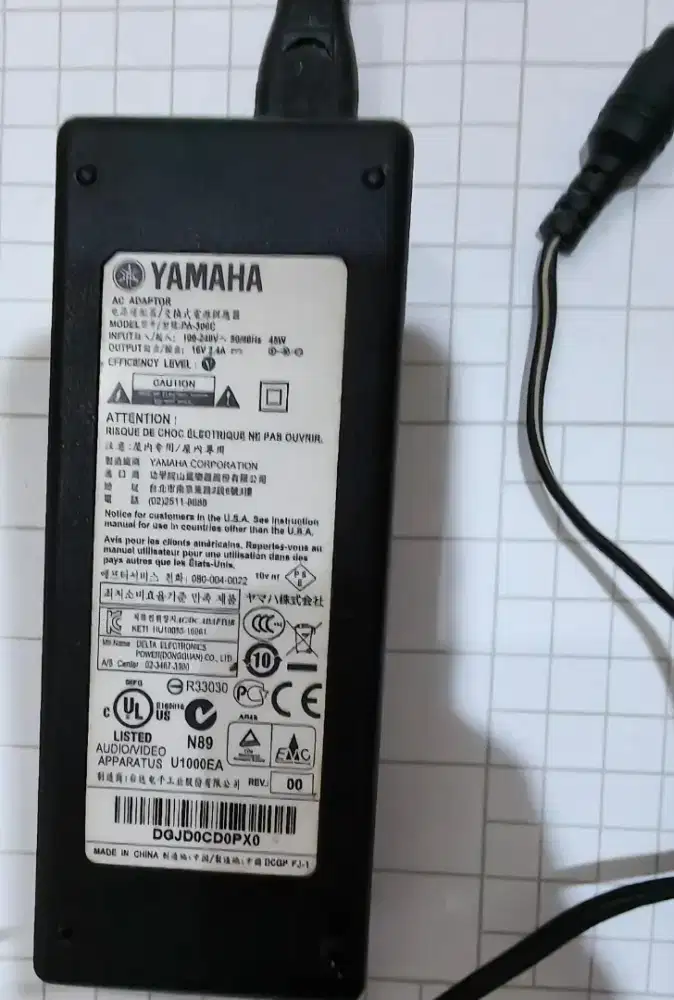 Adaptor ORI KEYBOARD YAMAHA PSR1000, 2000, 3000, S950, S970, SX900