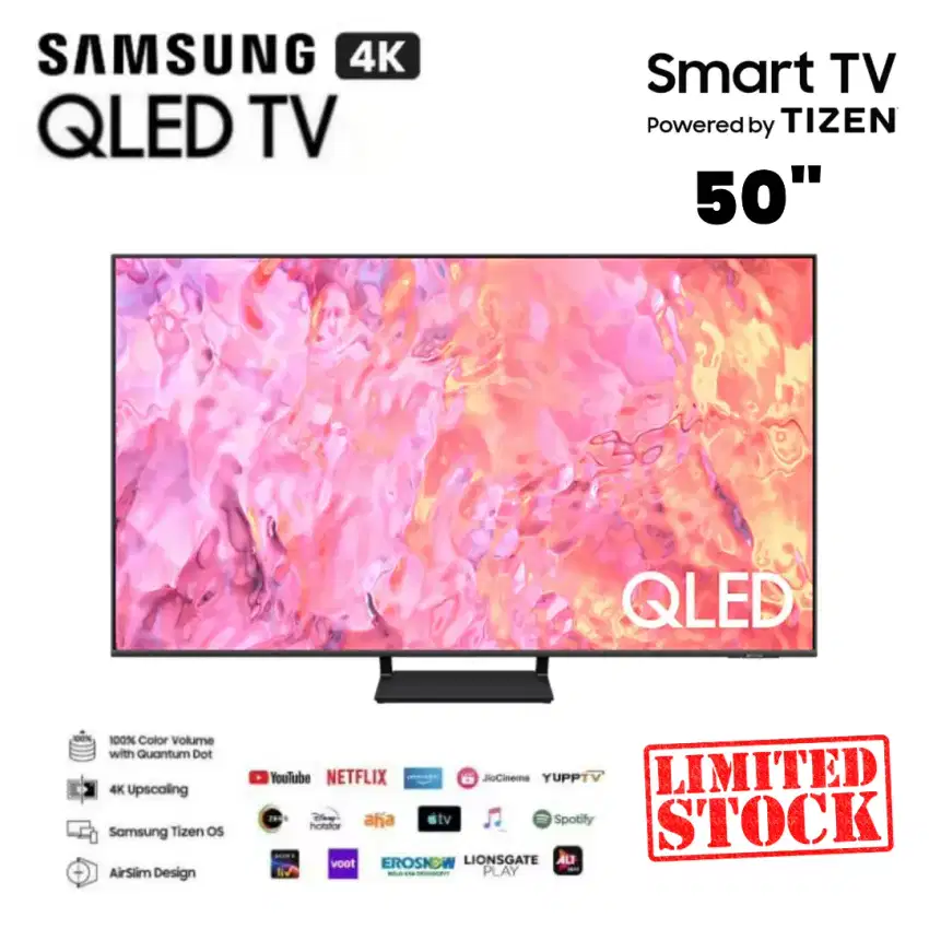 SAMSUNG QLED 4K SMART TV 50 Inch - TizenOS QA50Q60C QuantumDot Dolby