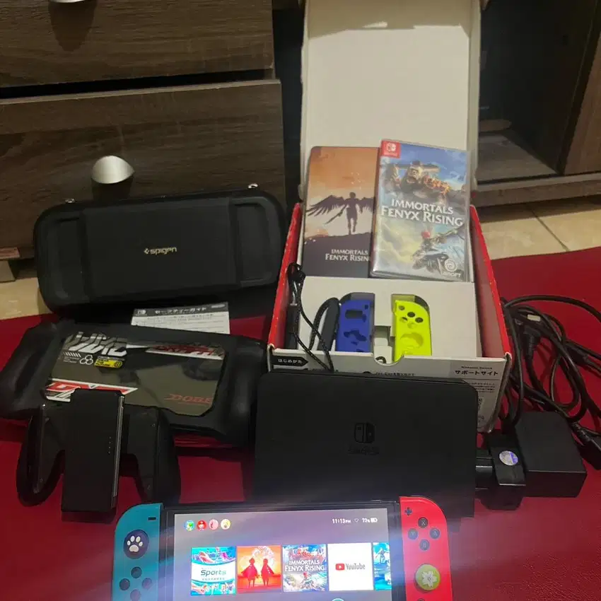 Jual nitendo swtch oled full set