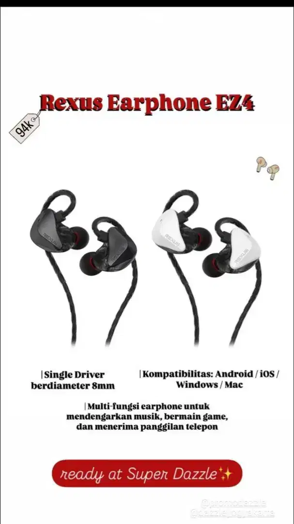 Headphone rexus EZ4