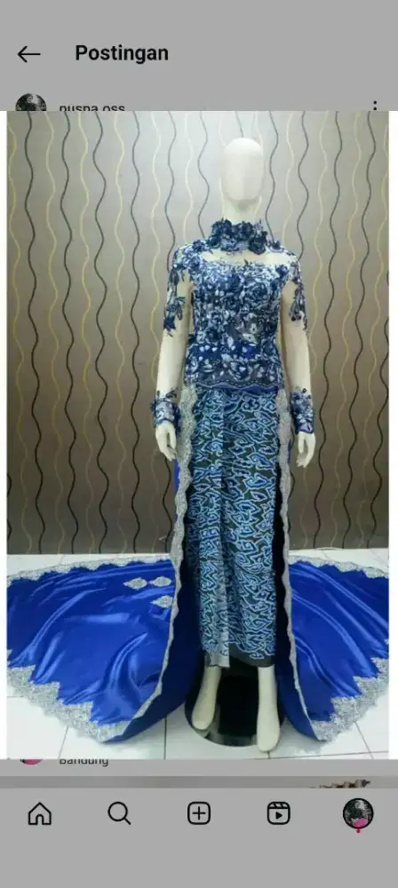 Dijual kebaya untuk resepsi pernikahan, sudah satu paket sama cwok