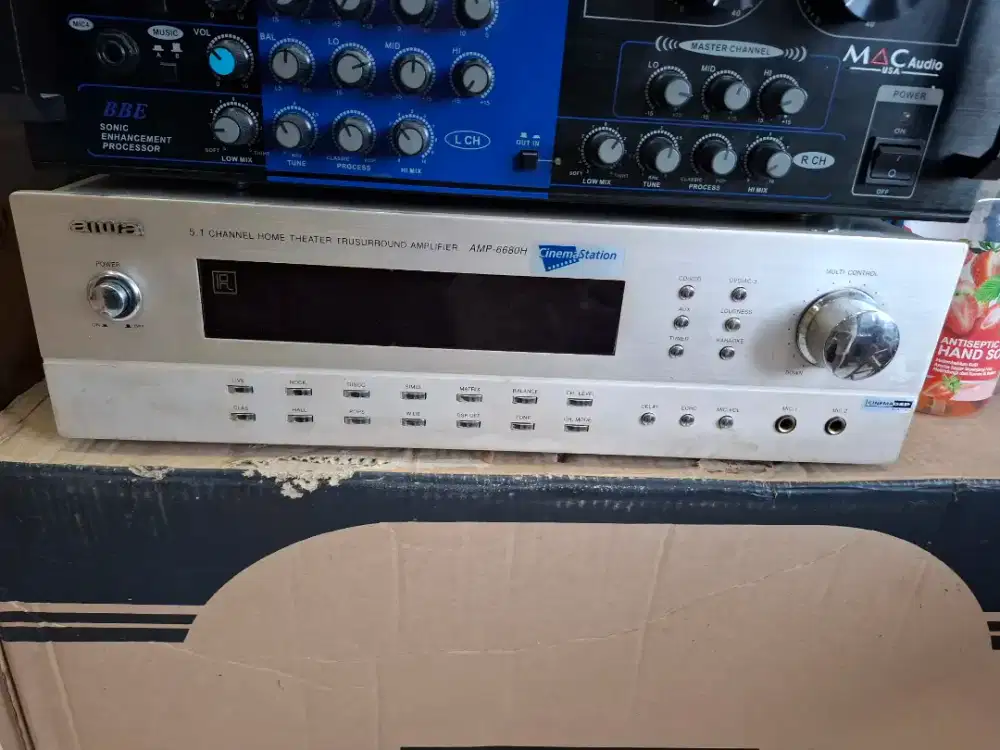 Amplifier karaoke aiwa 5.1 home theatre mulus masi kondisi bgs