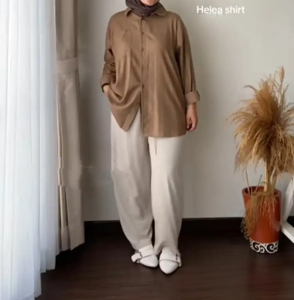 Kemeja oversize Helea shirt by amicoid (jumbo)