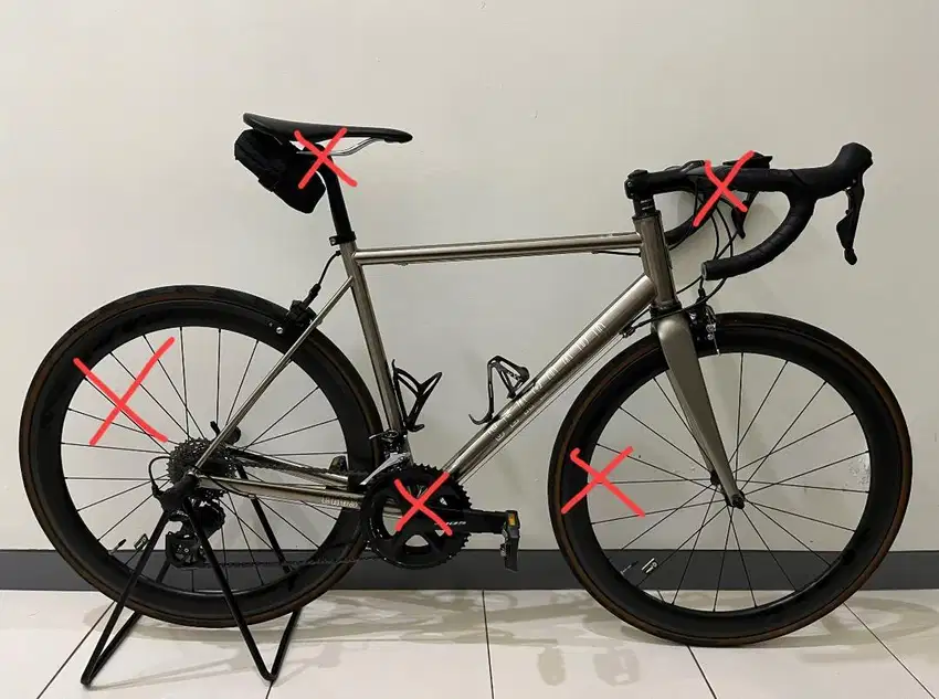 Frameset Roadbike Tsunami Seaboard CR03 Chromoly Carbon