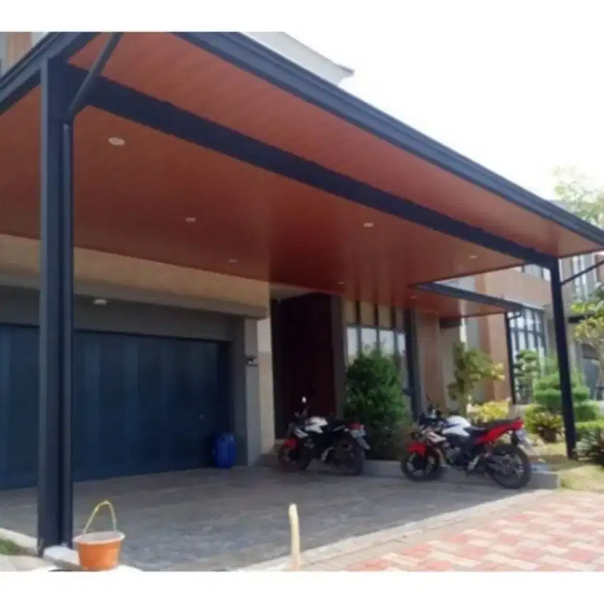 kanopi kaca kanopi upvc kanopi solarflat estetik *001
