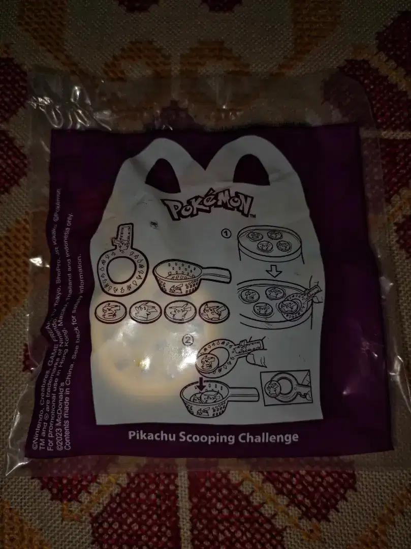 Happy Meals McDonald's Pokemon 2024 Pikachu Scooping Challenge