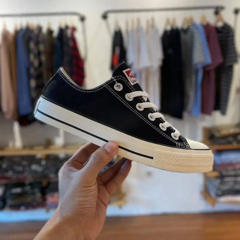 VENTELA ETHNIC LOW BLACK NATURAL ORIGINAL 100% SEPATU SEKOLAH UNISEX