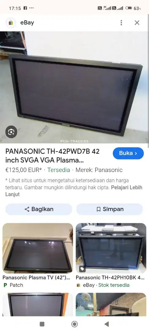 TV plasma Panasonic