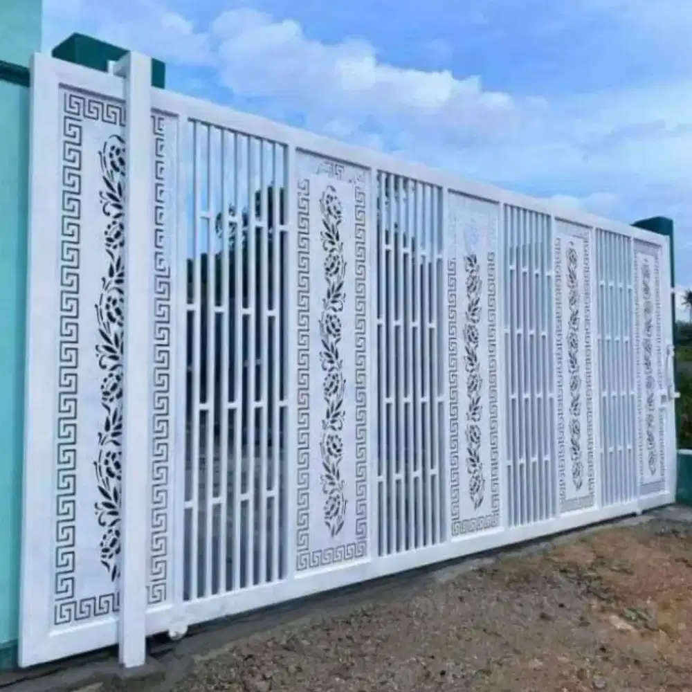 Pintu gerbang cating laser