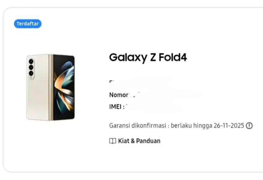 Samsung Z Fold 4 GARANSI ON