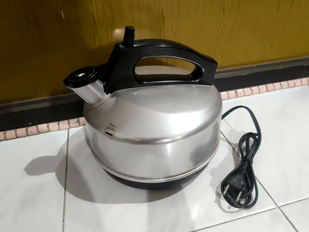 teko listrik ceret aluminium vintage SANYO electric kettle asli Japan