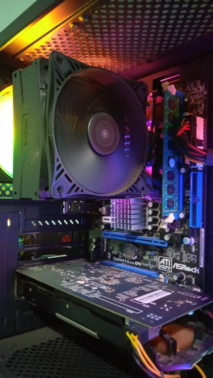 Mainboard Asrock Am3 + Processor AMD Phenom x4 995 + HSF PC Cooler