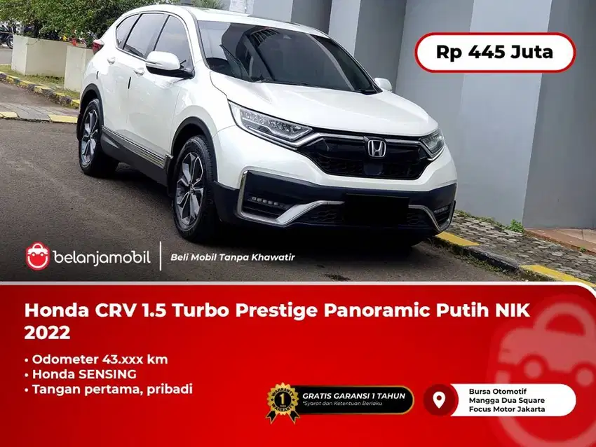 [ SENSING ] Honda CRV CR-V CR V 1.5 Turbo Prestige Putih 2022/2023