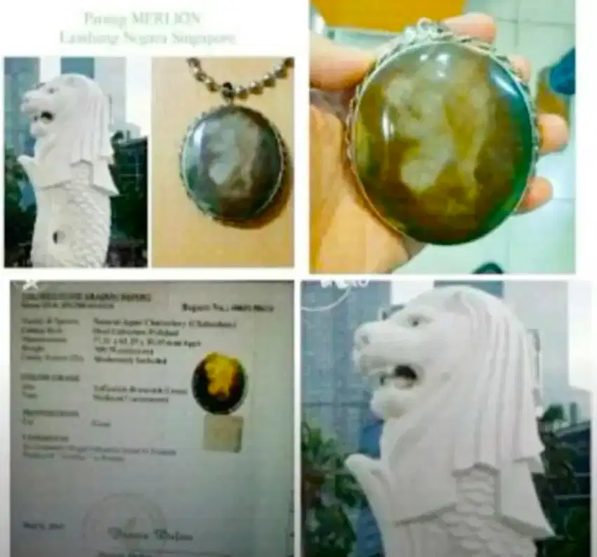 Jual Liontin Gambar Merlion Sing