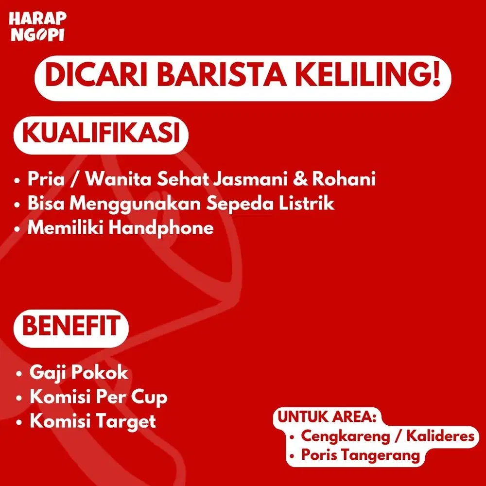 Kopi gerobak keliling barista rider