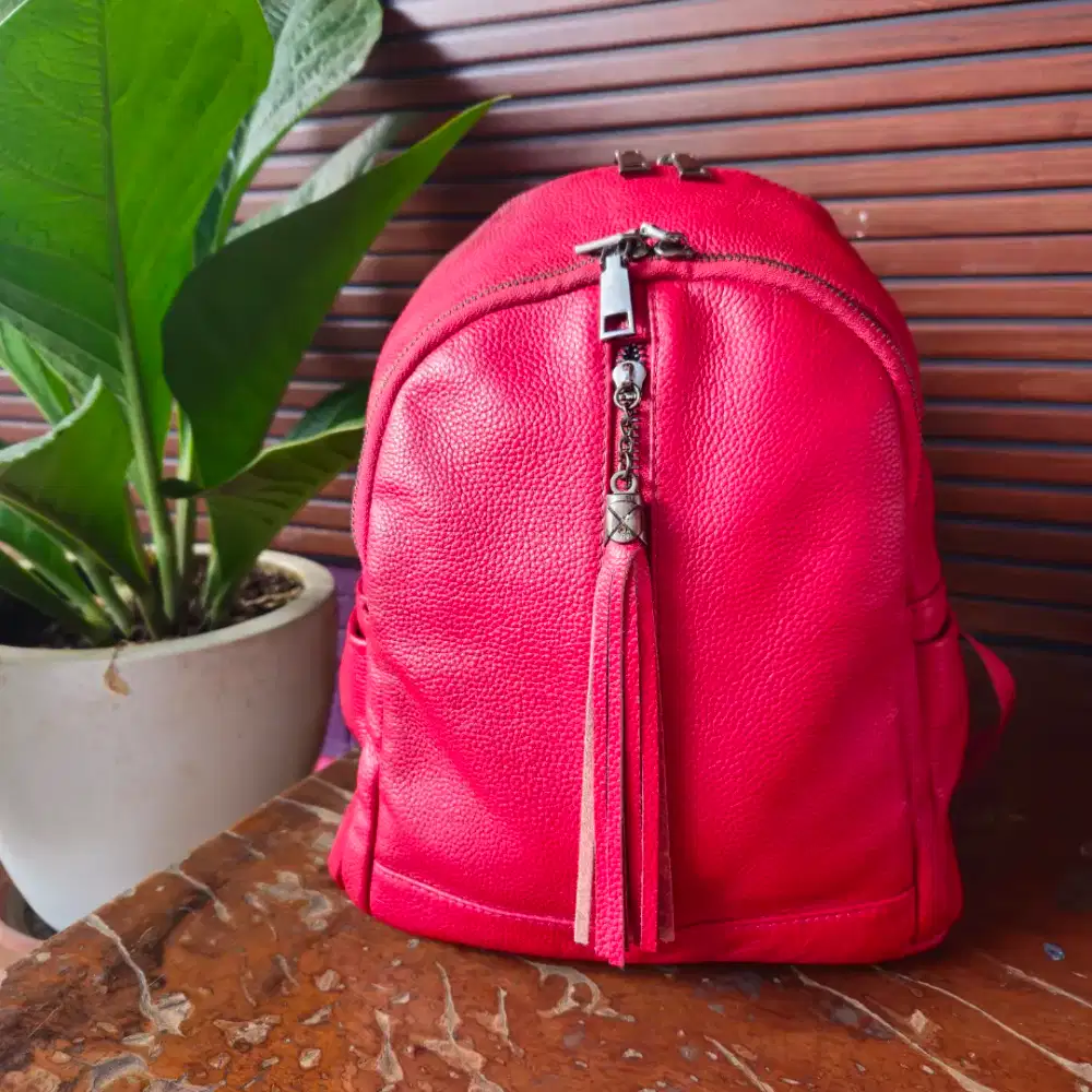 TAS RANSEL WANITA BAHAN KULIT ASLI