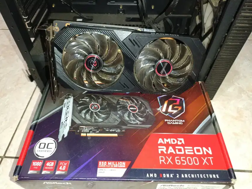 ASRock Radeon RX 6500 XT 4GB DDR6 - Phantom Gaming D 4G OC