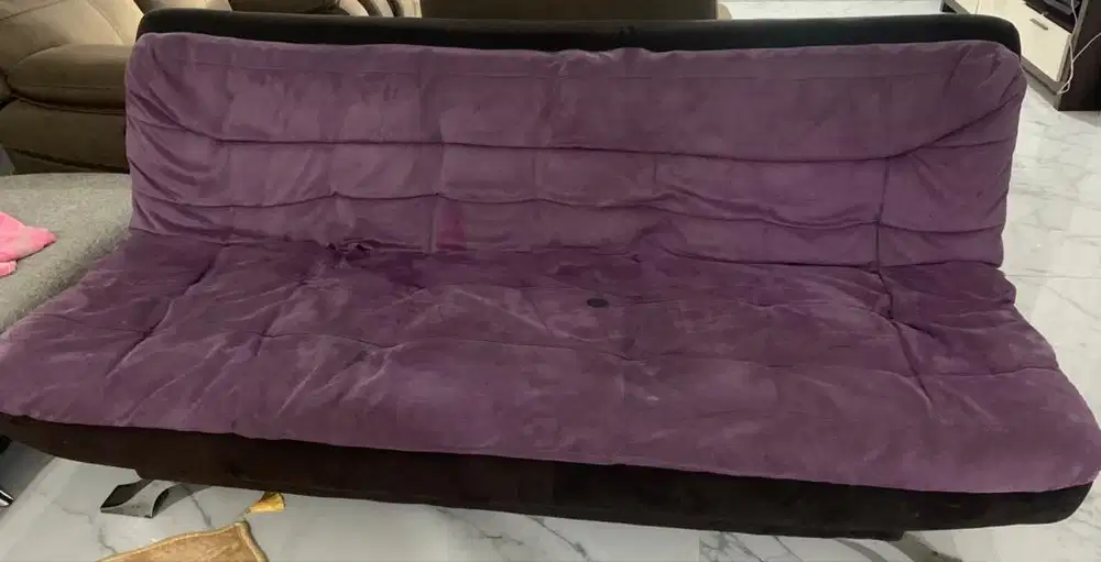 Jual sofa bed warna ungu