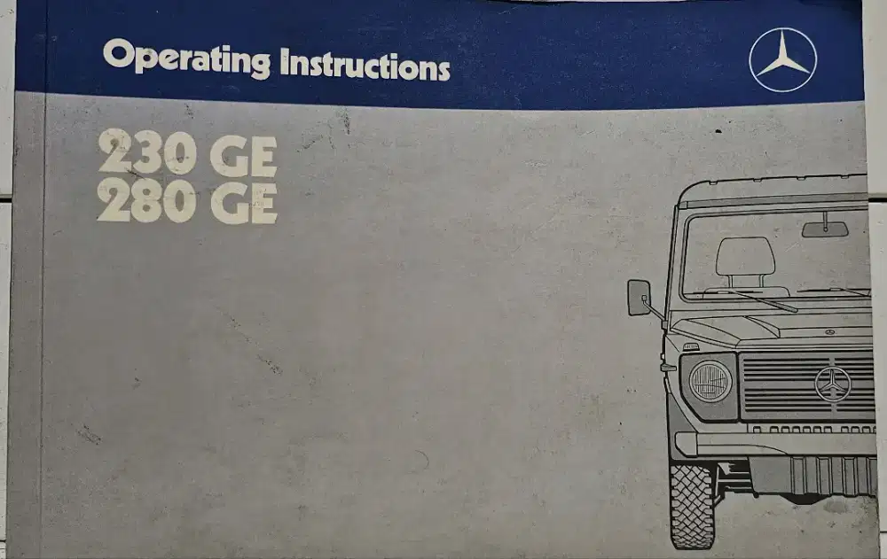 Manual Book Mercedes Benz 280 GE Jip