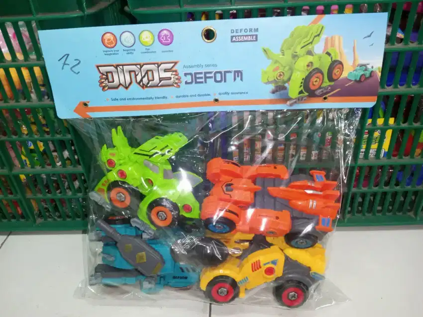Mainan Anak Dino Obeng Isi 4