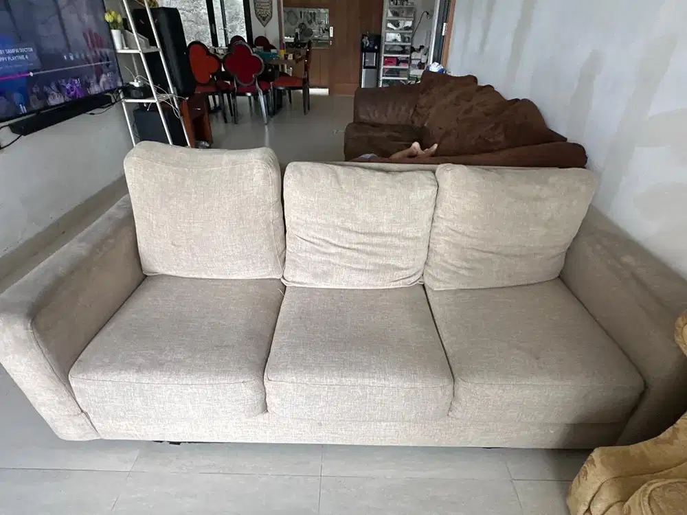 Jual cepat sofa 3 seater