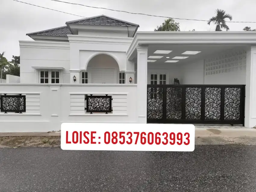 Type 75 Berpagar Strategis Pinggir Jalan Aspal