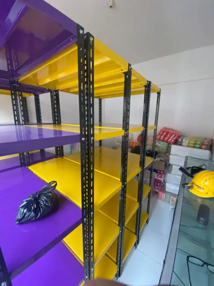Rak besi siku susun penyimpanan serbaguna murah Rak laundry kokoh kuat