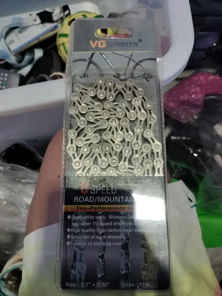 rantai sepeda 8speed baru