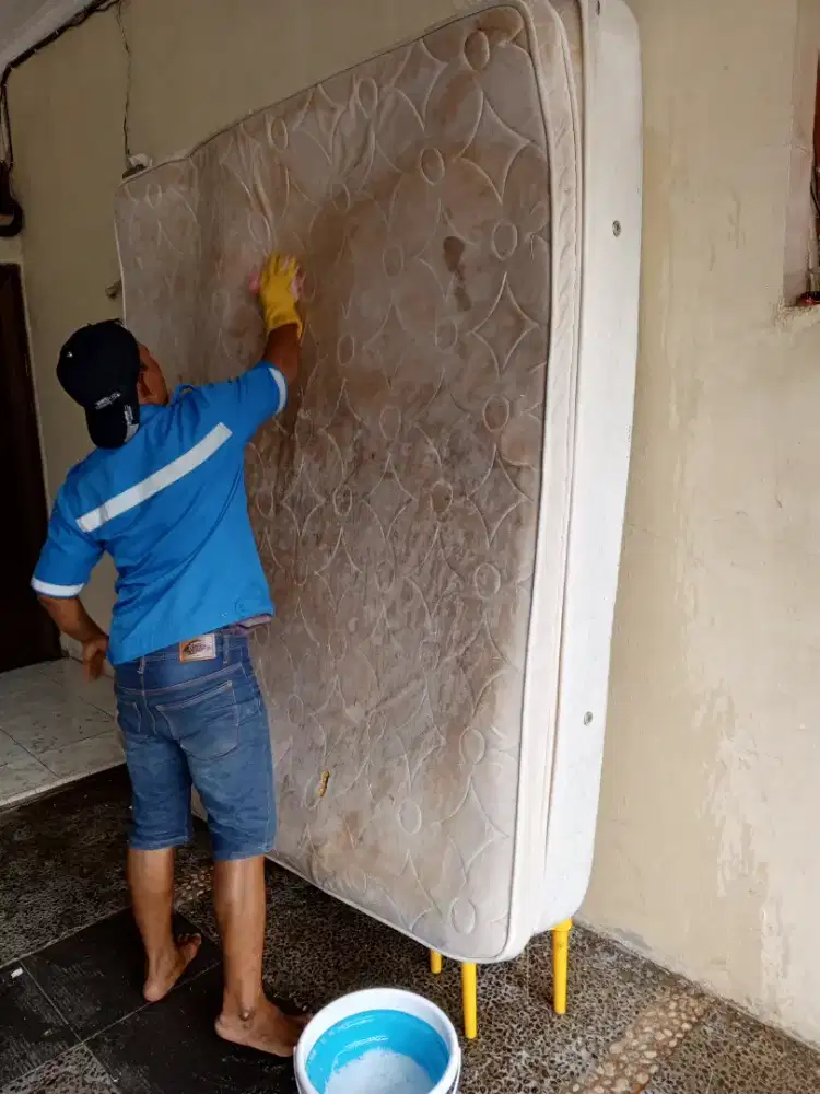 Jasa cuci kasur springbed sofa karpet jok mobil dll