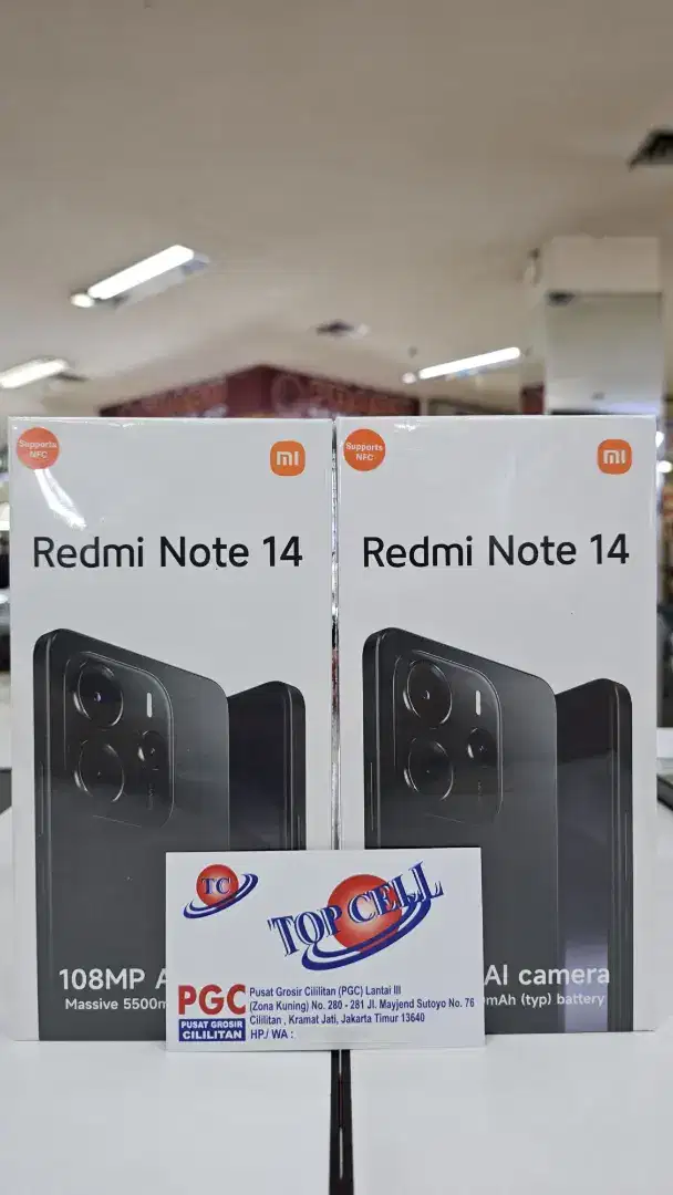 Xiaomi Redmi Note 14 4G ram 8gb+8gb/128gb baru garansi resmi Tam