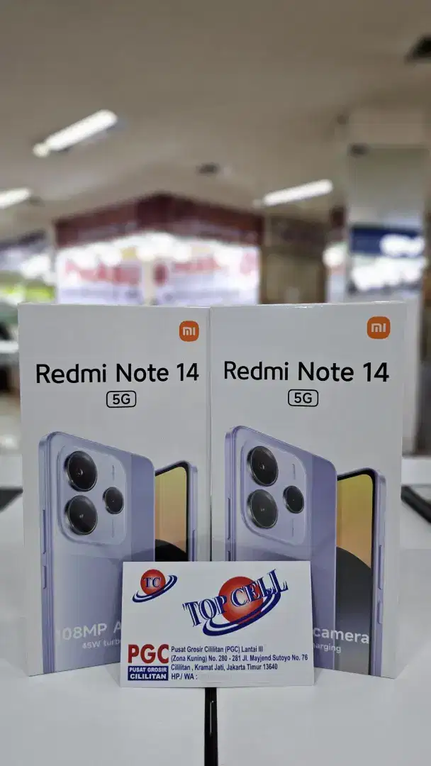 Xiaomi Redmi Note 14 5G ram 12gb+12gb/256gb nfc baru garansi resmi