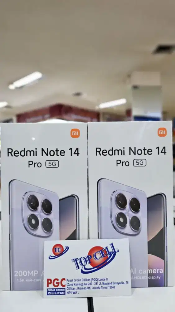 Xiaomi Redmi Note 14 Pro 5G ram 12gb+12gb/512gb baru garansi resmi.