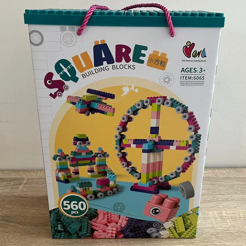 Oh!Some - Mainan Brick Balok Susun Anak DIY 560 pcs