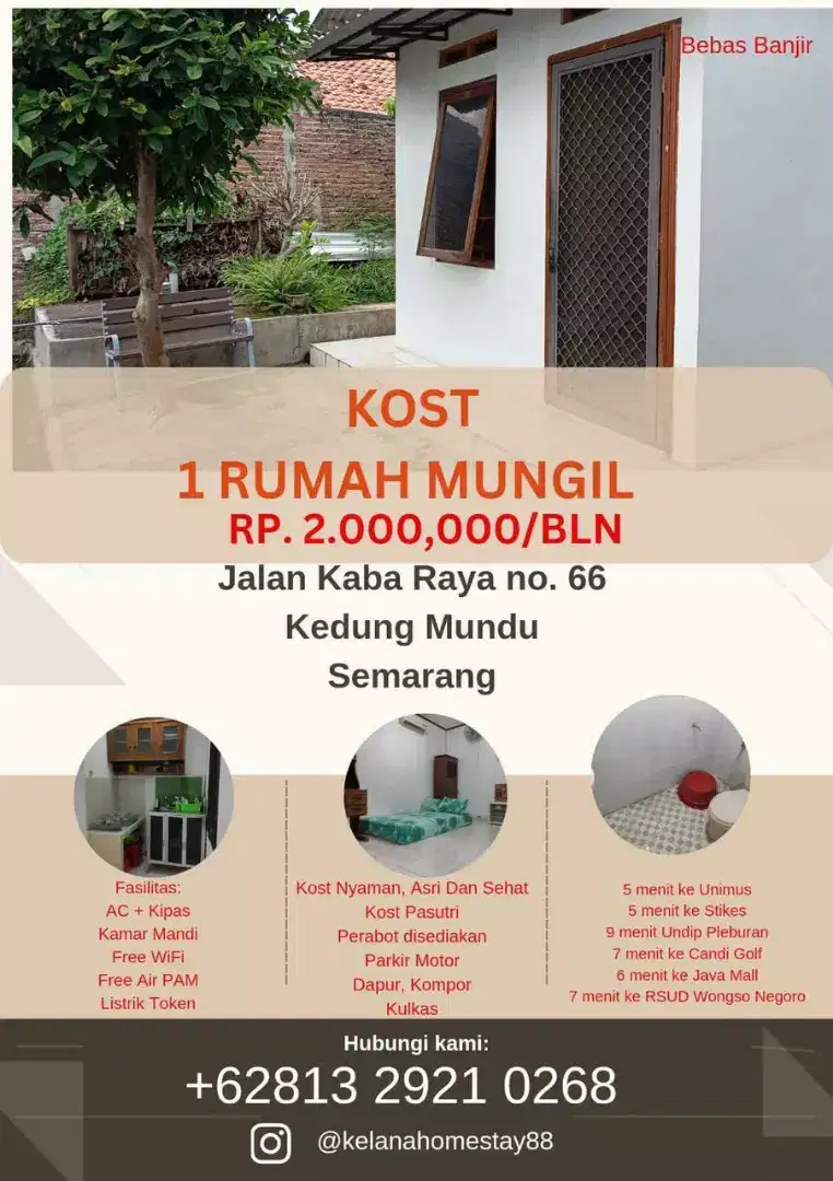 Kost Rumah Mungil Tandang Kedungmundu