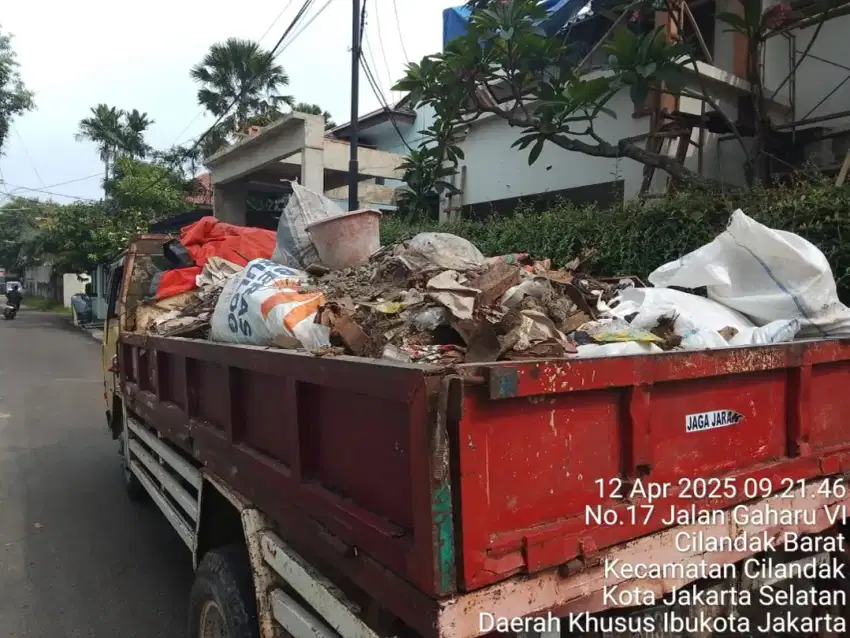 Jasa buang puing angkut sampah