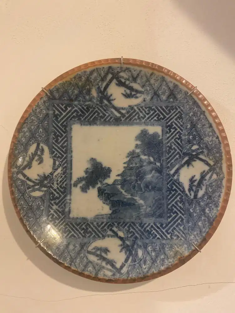 Piring pajangan jepang motif castle