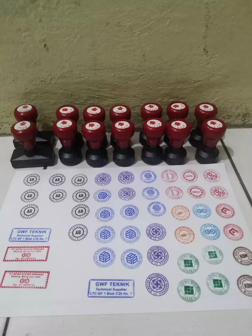 Stempel flash/stempel warna