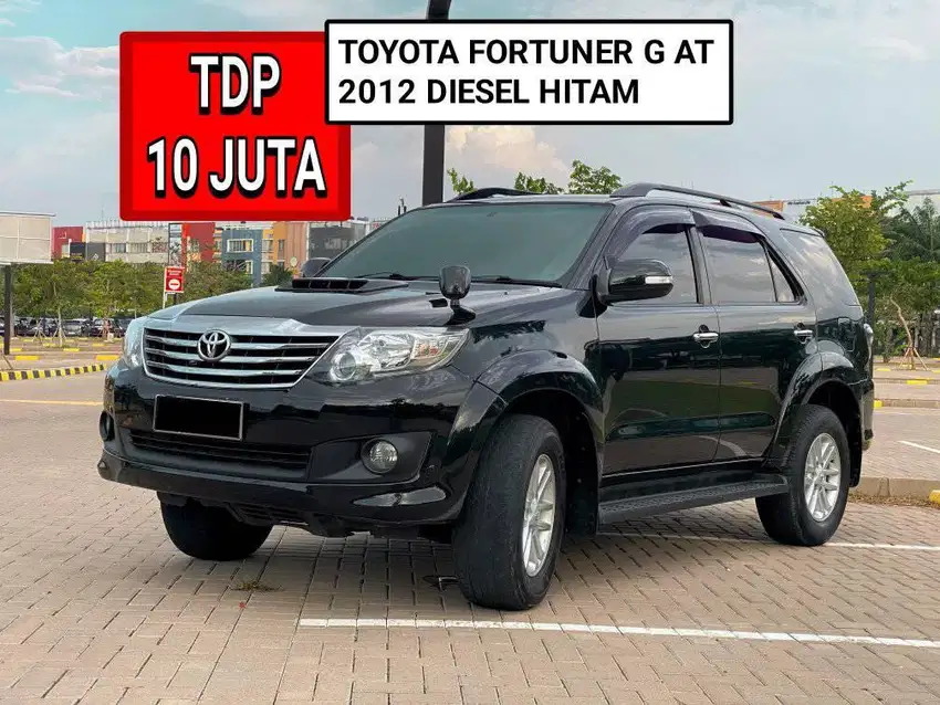 TOYOTA FORTUNER G AT DIESEL 2012 HITAM PROMO MURAH DP MINIM 10 JUTA