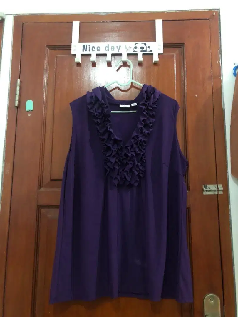 Baju atasan wanita ungu preloved