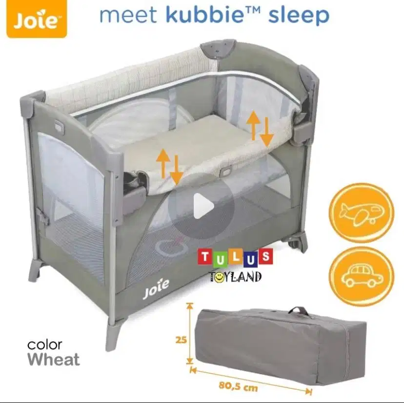 Box bayi joie kubbie sleep travel cot