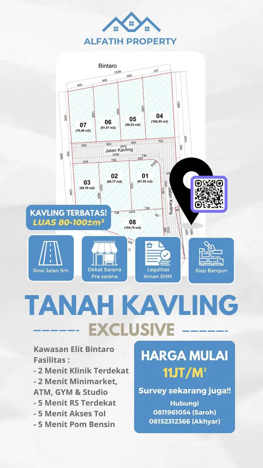 RUMAH KAVLING BINTARO SEKTOR 5 (Cluster AL FATIH 5)
