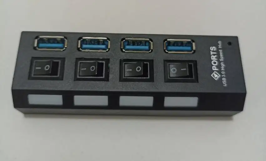 USB hub 4 Port 3.0 dengan Adaptor Power Supply