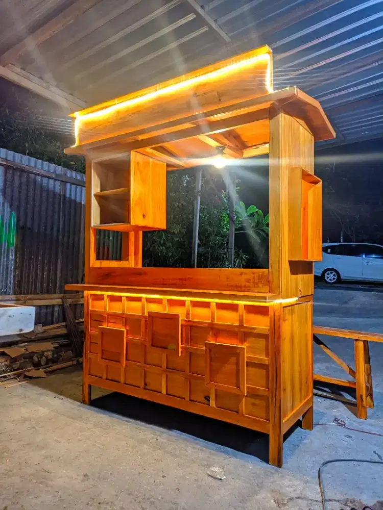 Gerobak booth, gerobak angkringan, gerobak mie ayam bakso, dll